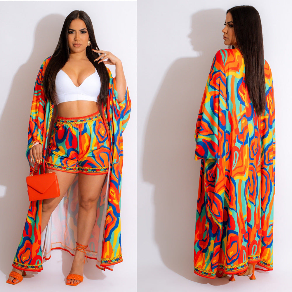 Trendy Geometric Two-Piece Set