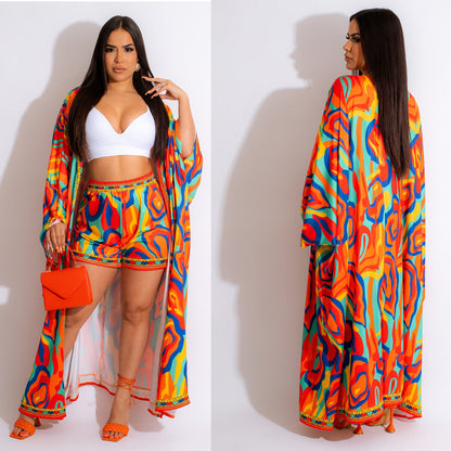 Trendy Geometric Two-Piece Set