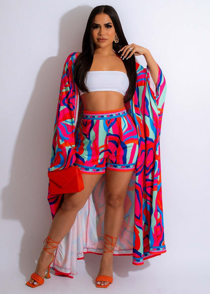 Trendy Geometric Two-Piece Set