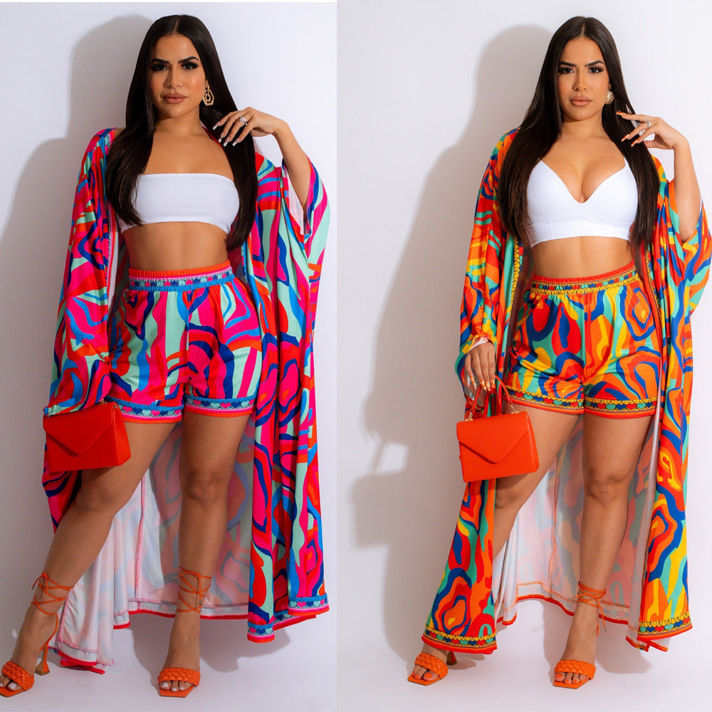 Trendy Geometric Two-Piece Set